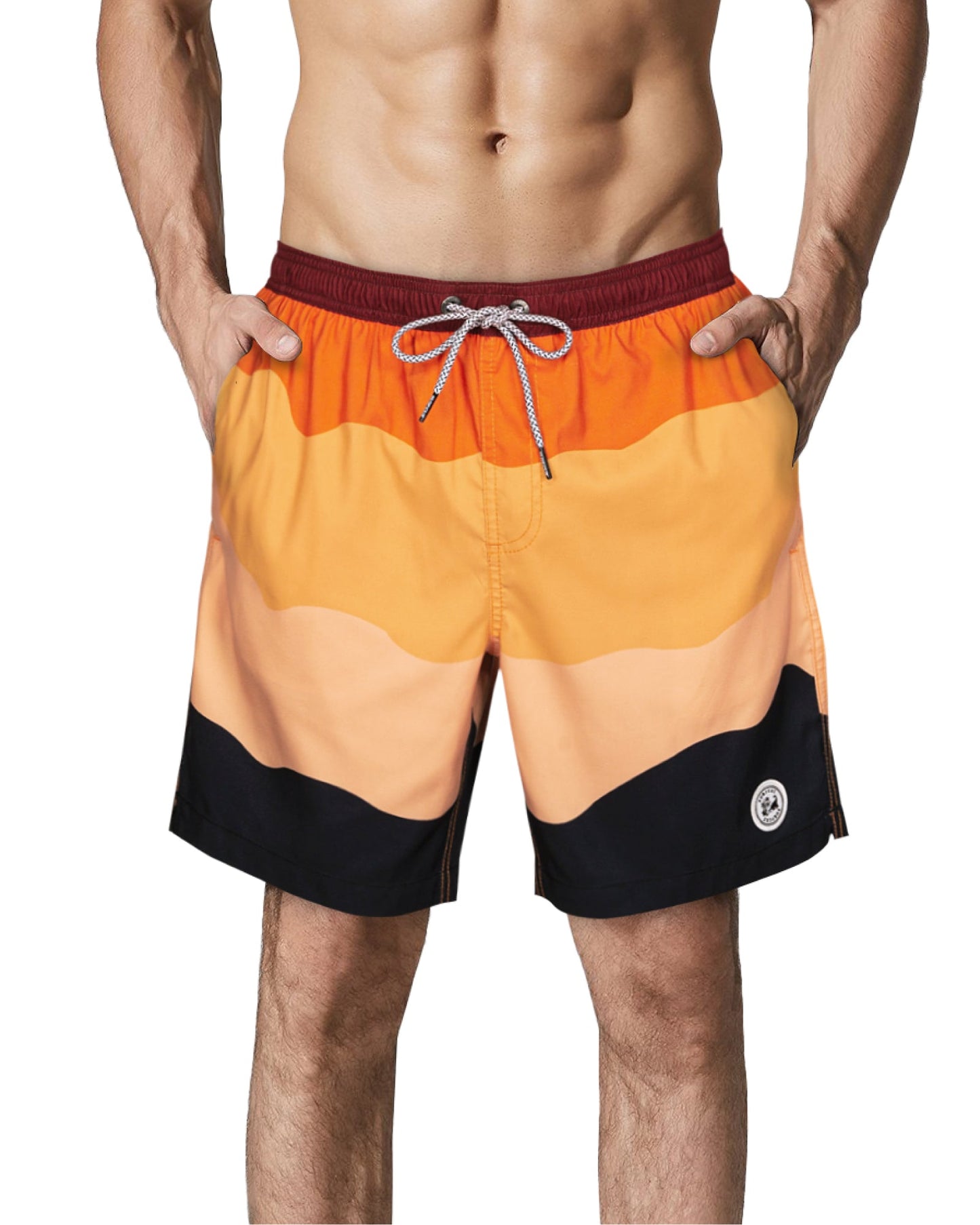 Traje de baño Hombre - Diseño estampado ondas - secado rápido