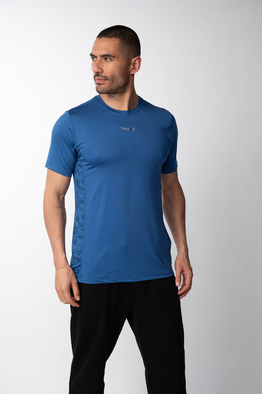 Polera de running Hombre - Azul