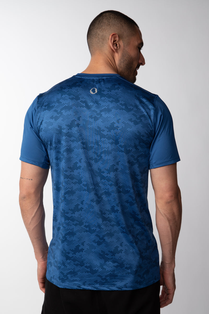 Polera de running Hombre - Azul