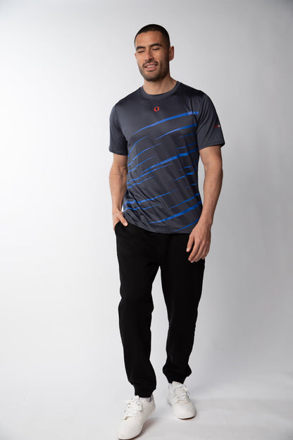 Polera deportiva estampada Hombre - Charcoal