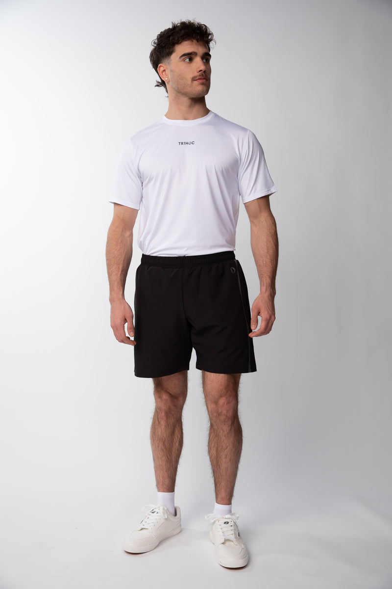 Short de Running Liso 2 en 1 Hombre - Negro