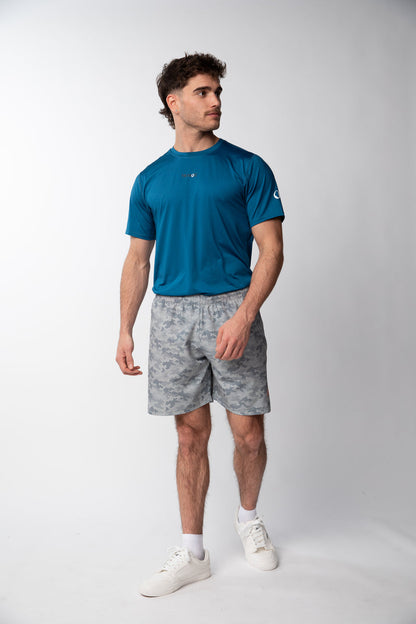 Short de Running Camuflado s/malla Hombre - Gris