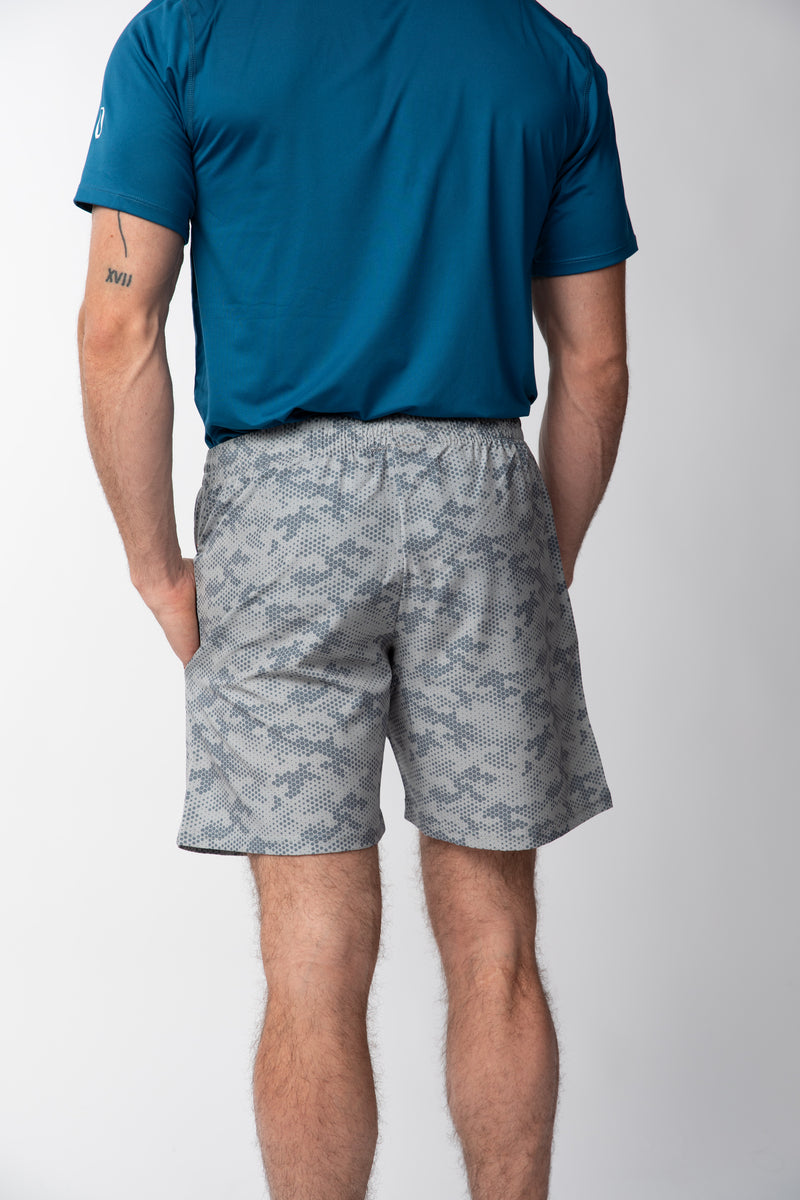 Short de Running Camuflado s/malla Hombre - Gris