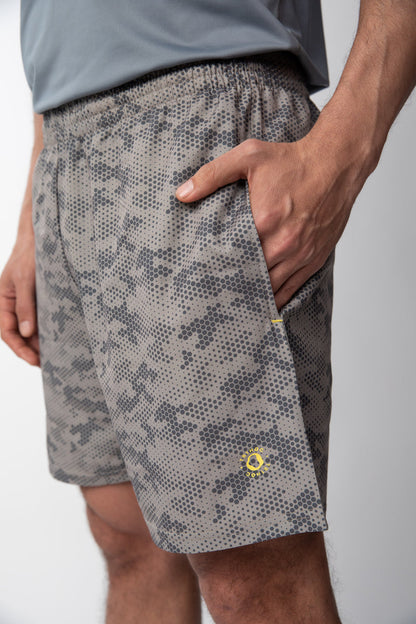 Short de Running Camuflado s/malla Hombre - Verde Olivo