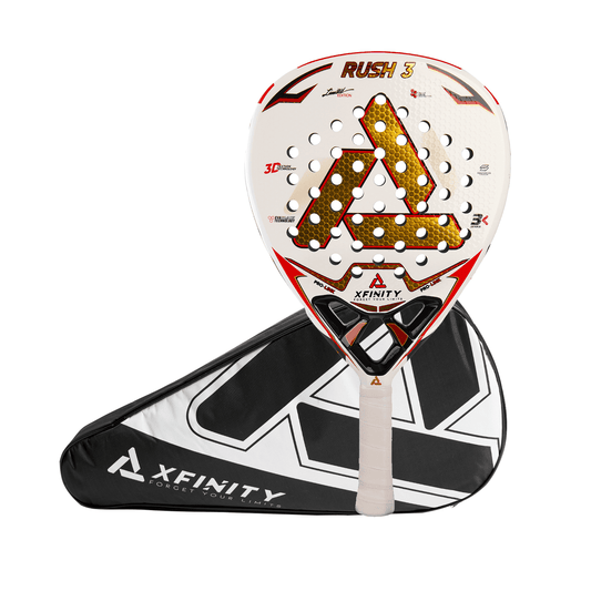 PALA PADEL XFINITY RUSH3 - CARBONO 3K - INCLUYE ESTUCHE