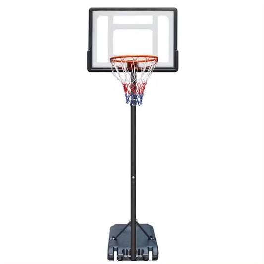 Aro de baloncesto para exteriores de alta calidad con soporte, red de canasta con soporte ajustable profesional, portátil y ajustable.