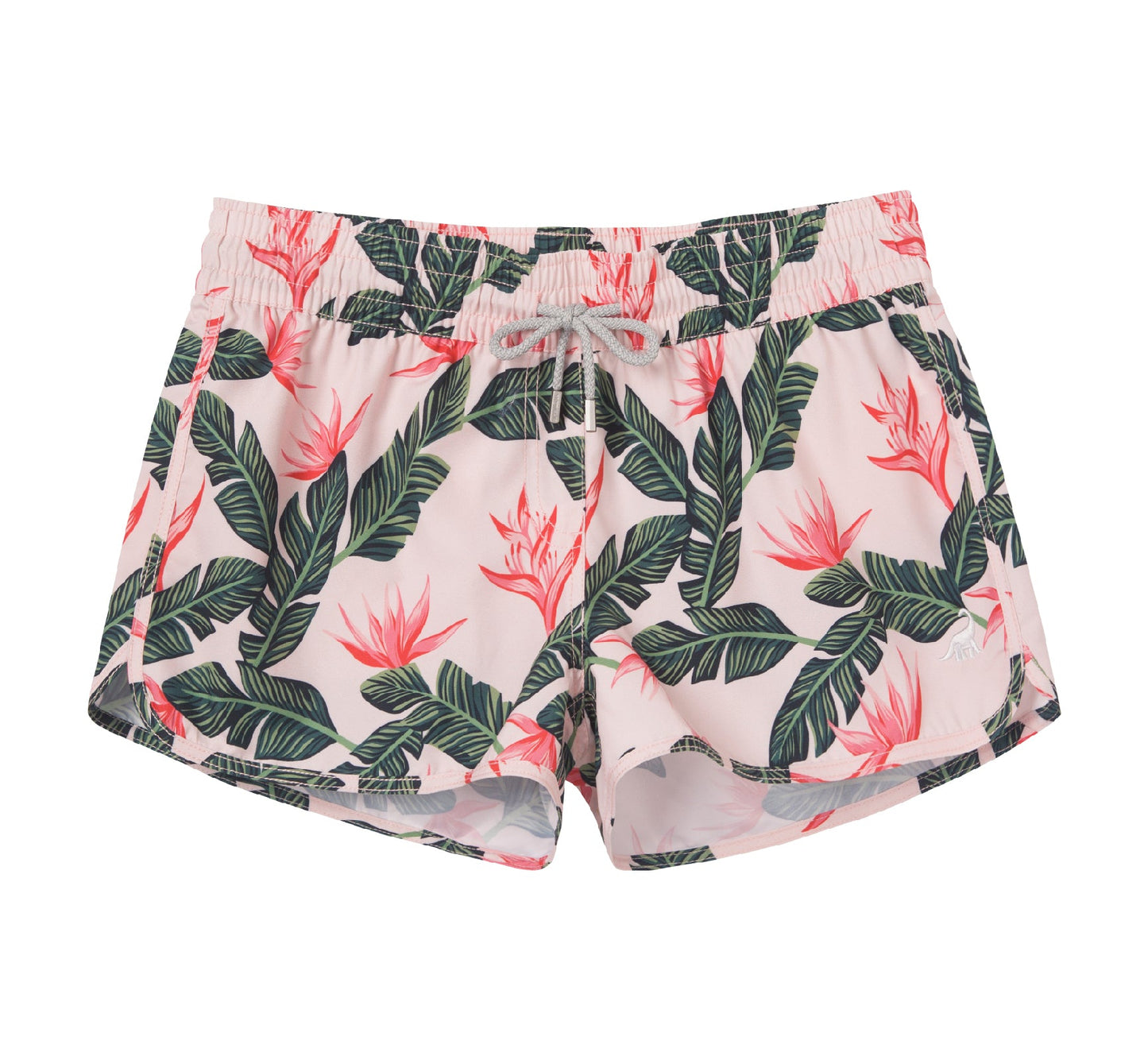 Boardshort Mujer Tiro corto diseño Tropical Rosado - Secado Rápido