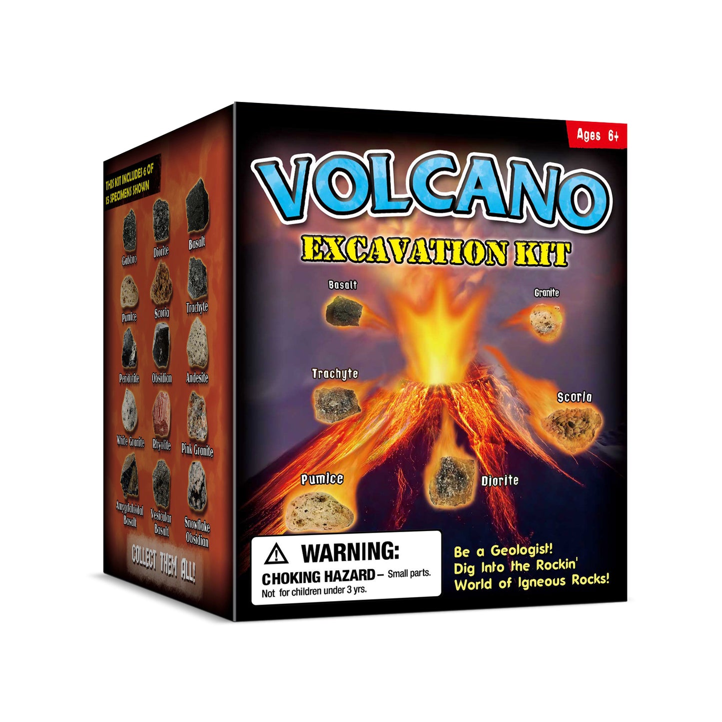 Volcano-juguete educativo personalizado para niños