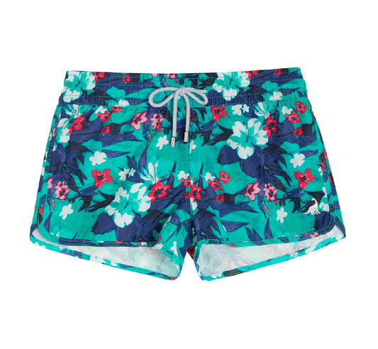 Boardshort Mujer Tiro corto diseño Floral - Secado Rápido