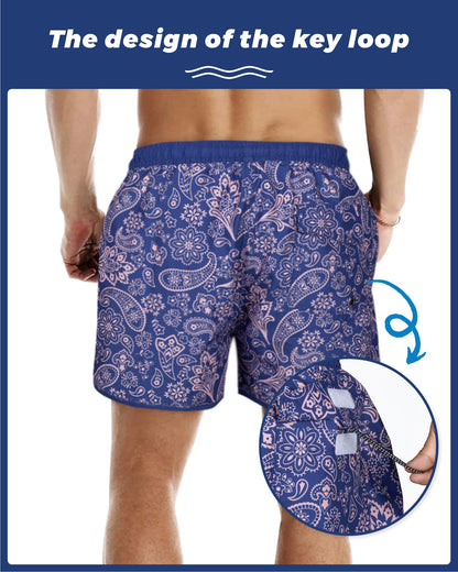 Traje de baño Hombre - Diseño estampado Paisley - secado rápido