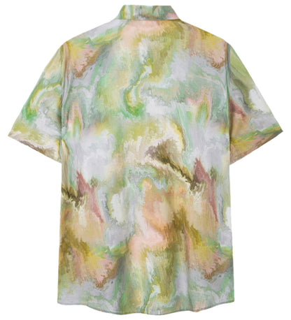 Camisa Guayabera Hombre - Diseño Tie Dye - color Multicolor